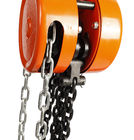 Tipo rotondo blocco a catena manuale di HSZ-E paranco a catena della mano dell'OEM da 2 tonnellate, arancio
