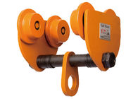 Carrello manuale della gru di capacità del paranco a catena di spinta del carrello grande arancio di viaggio