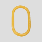 Gli accessori di sollevamento con anello forte di lega standard europea giallo o rosso sono robusti e resistenti